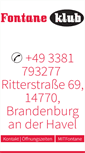 Mobile Screenshot of fontane-klub.de